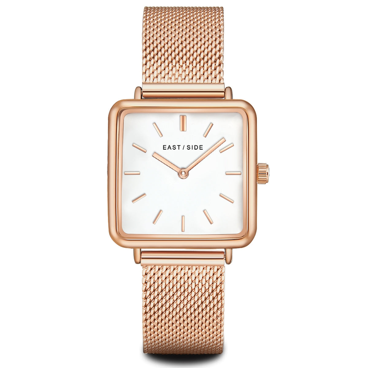 Damen Quarzuhr roségold Edelstahl roségold