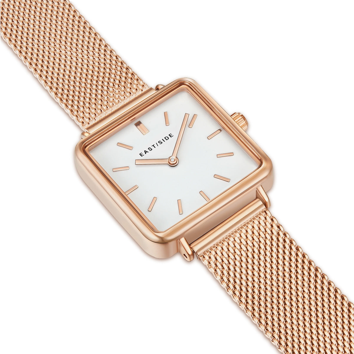 Damen Quarzuhr roségold Edelstahl roségold