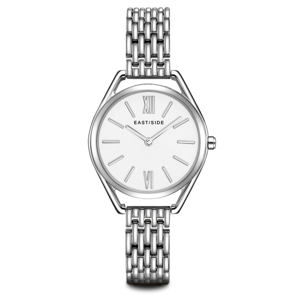 Damen Quarzuhr silber Edelstahl silber