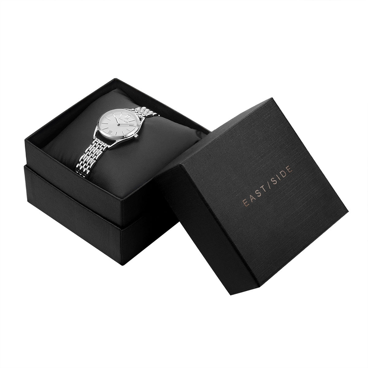 Damen Quarzuhr silber Edelstahl silber