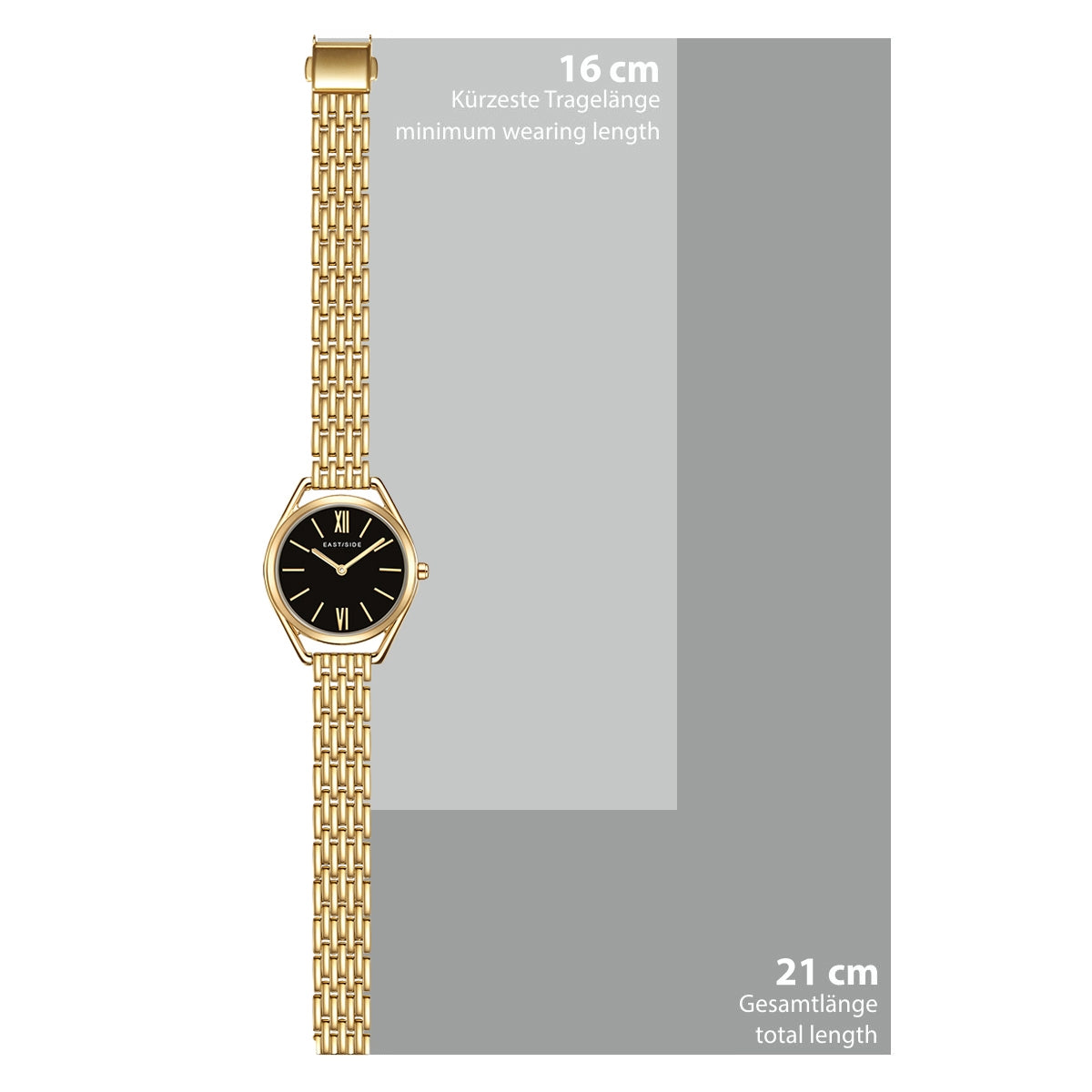 Damen Quarzuhr gelbgold Edelstahl gelbgold