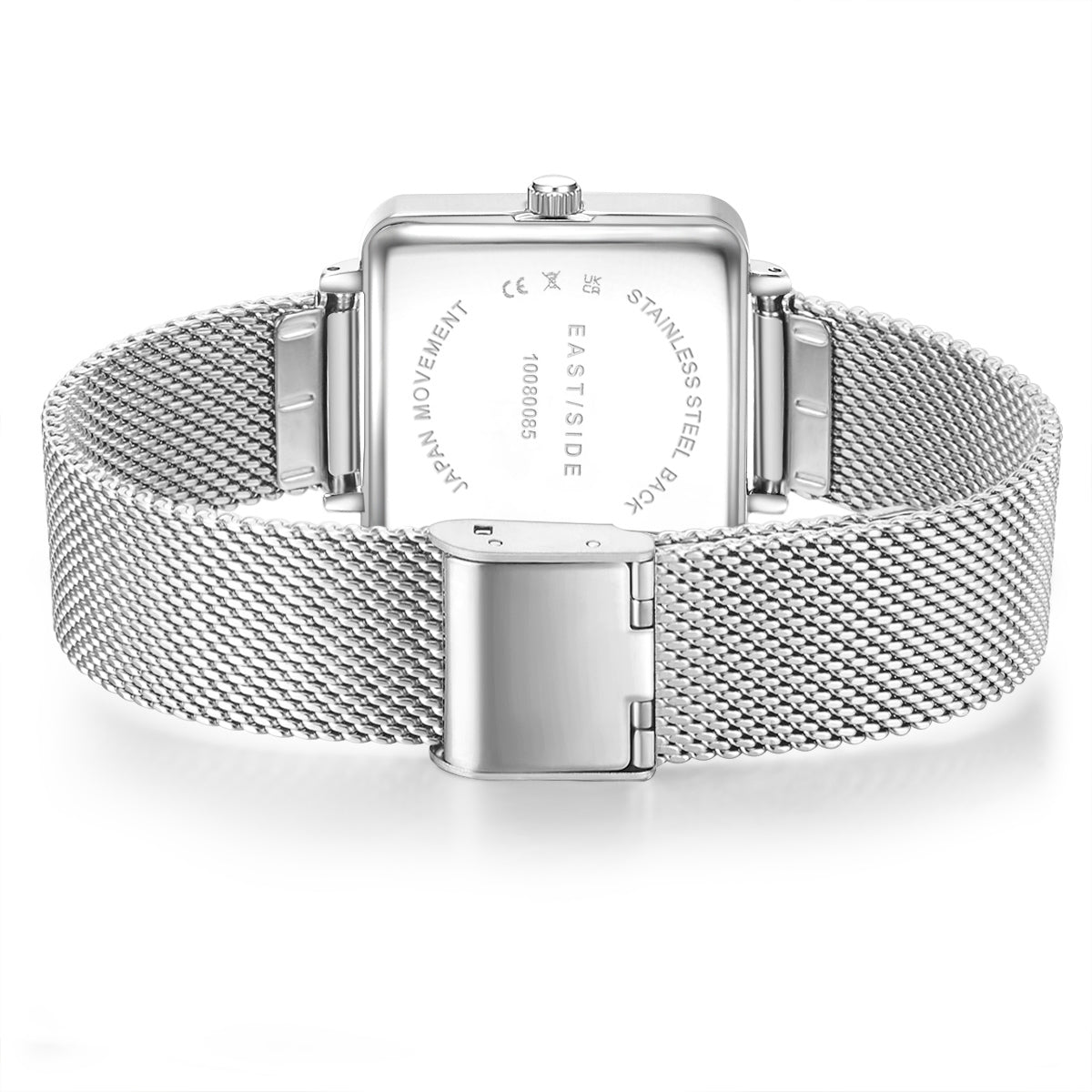 Damen Quarzuhr silber Edelstahl silber