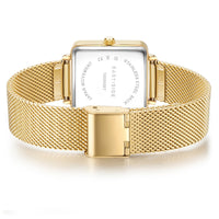 Damen Quarzuhr gelbgold Edelstahl gelbgold