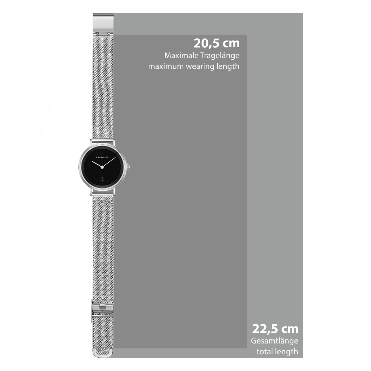 Damen Quarzuhr silber Edelstahl silber
