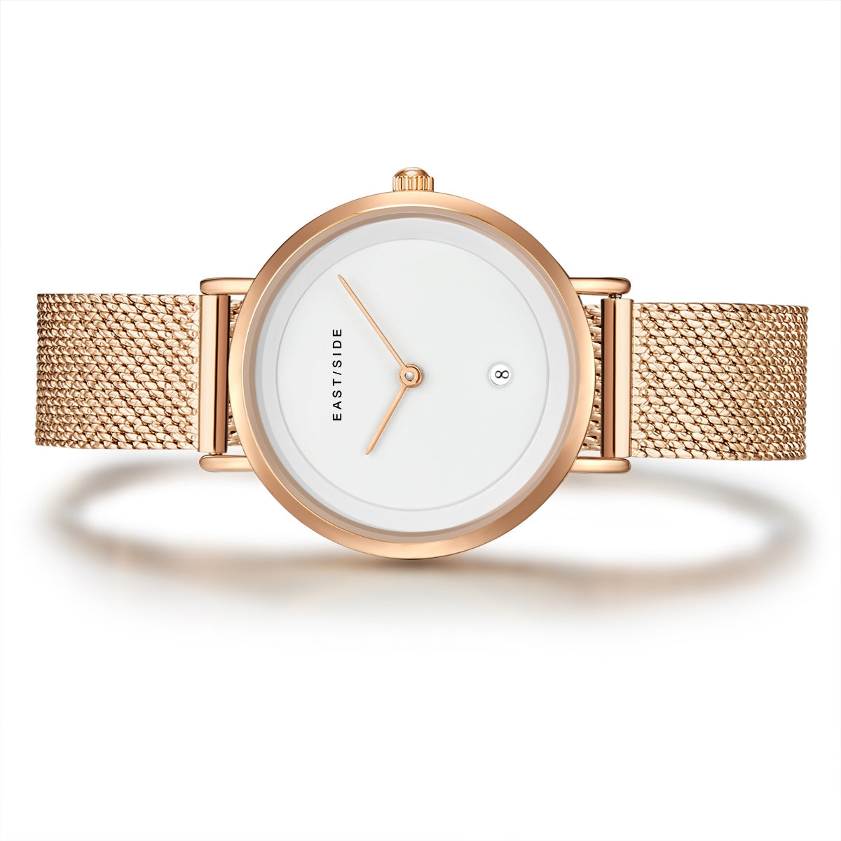 Damen Quarzuhr roségold Edelstahl roségold