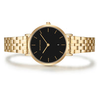 Damen Quarzuhr gelbgold Edelstahl gelbgold