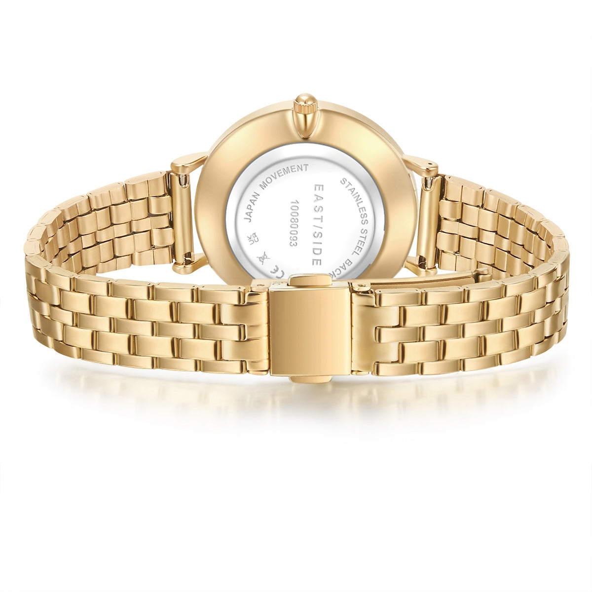 Damen Quarzuhr gelbgold Edelstahl gelbgold