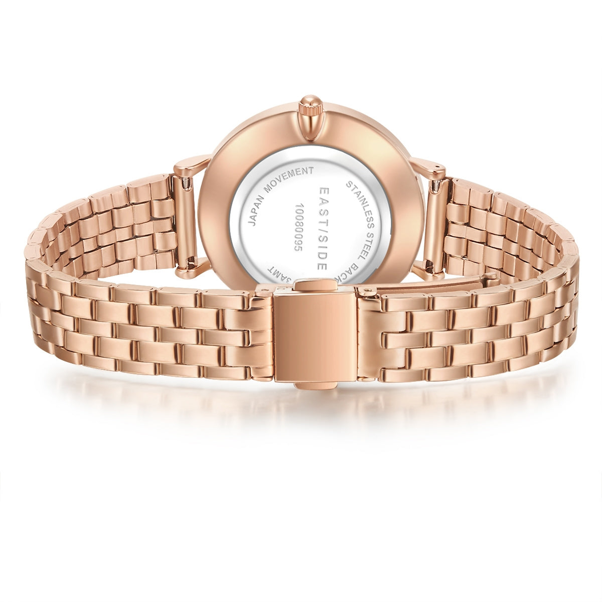 Damen Quarzuhr roségold Edelstahl roségold