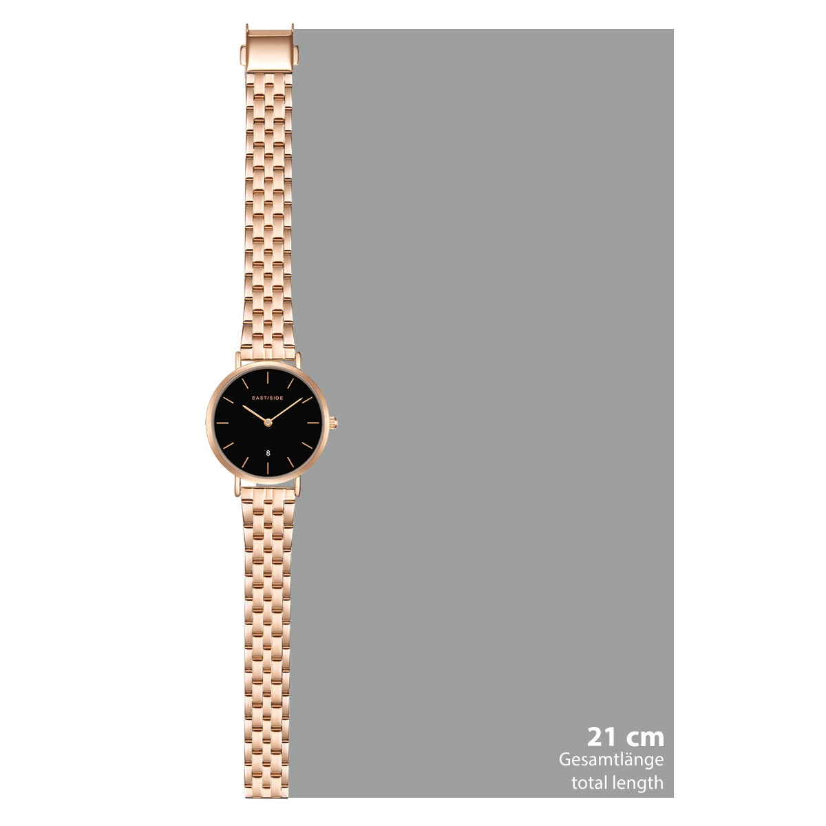 Damen Quarzuhr roségold Edelstahl roségold