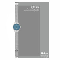 Damen Quarzuhr silber Edelstahl silber
