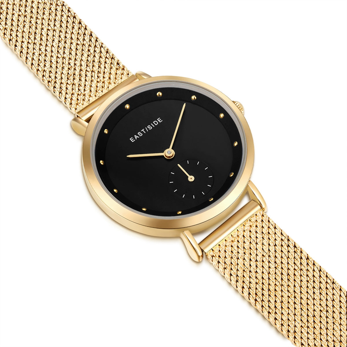 Damen Quarzuhr gelbgold Edelstahl gelbgold