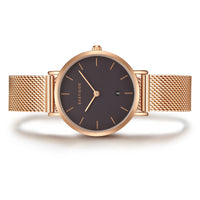Damen Quarzuhr roségold Edelstahl roségold