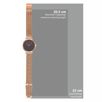 Damen Quarzuhr roségold Edelstahl roségold