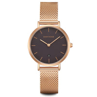 Damen Quarzuhr roségold Edelstahl roségold