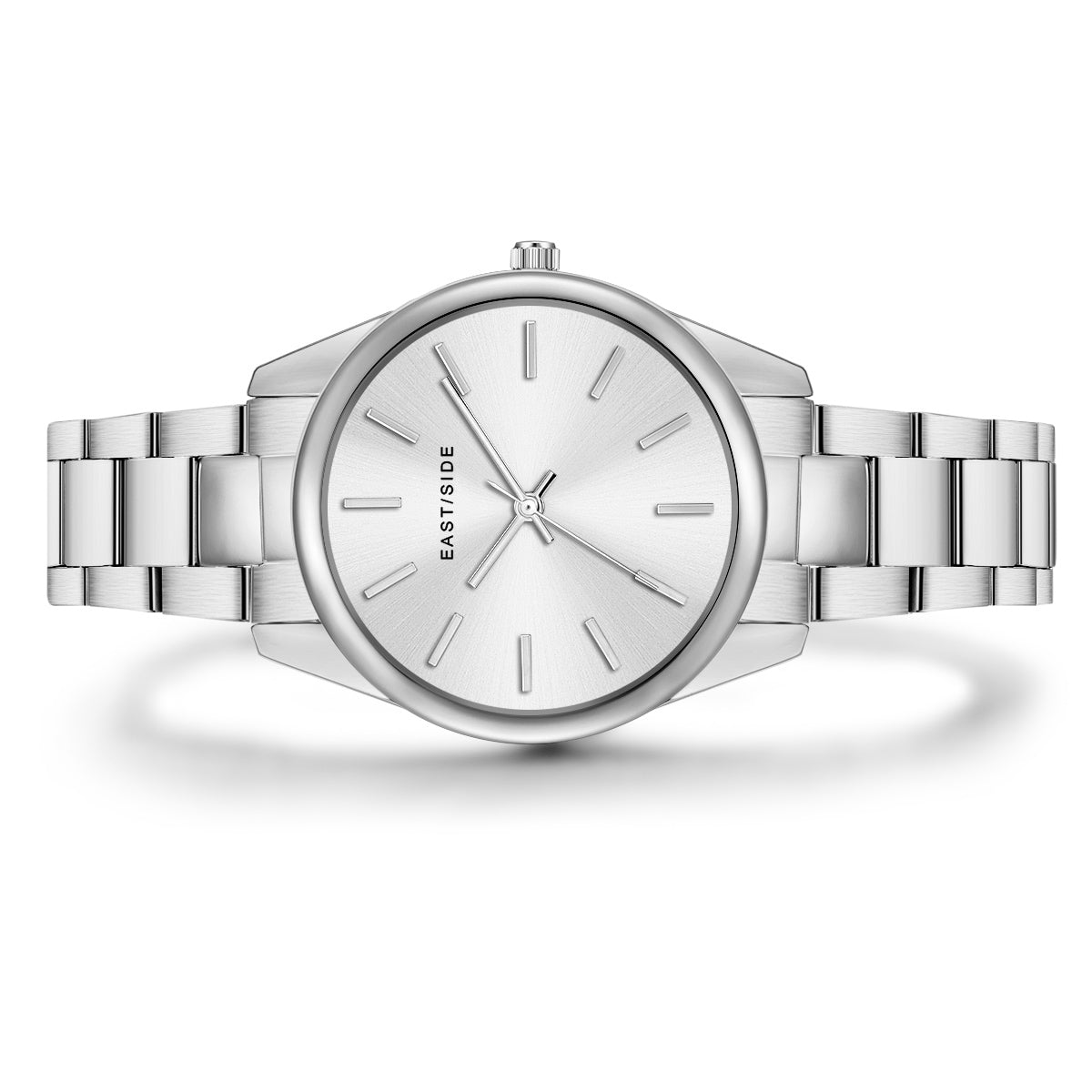 Damen Quarzuhr silber Edelstahl silber