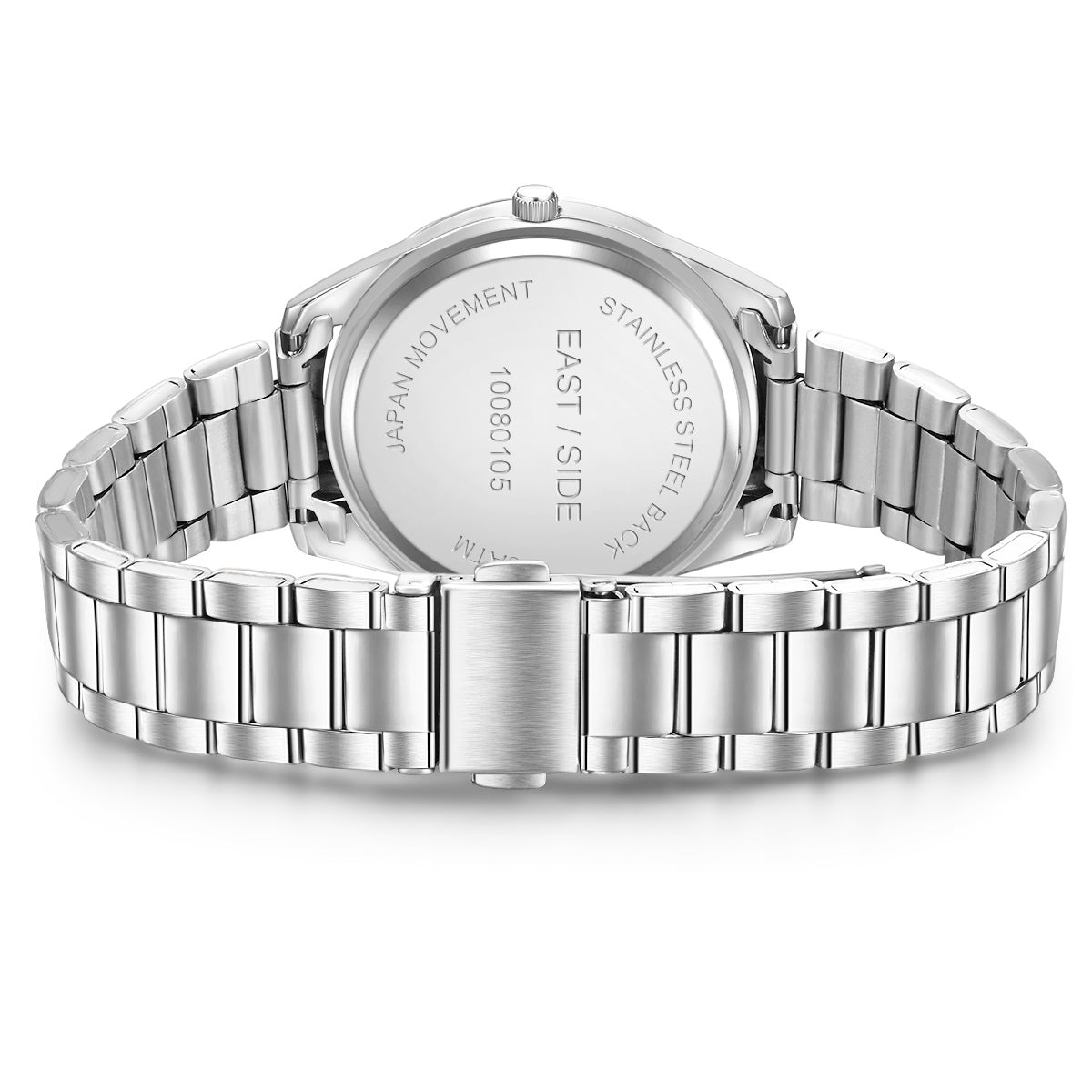 Damen Quarzuhr silber Edelstahl silber