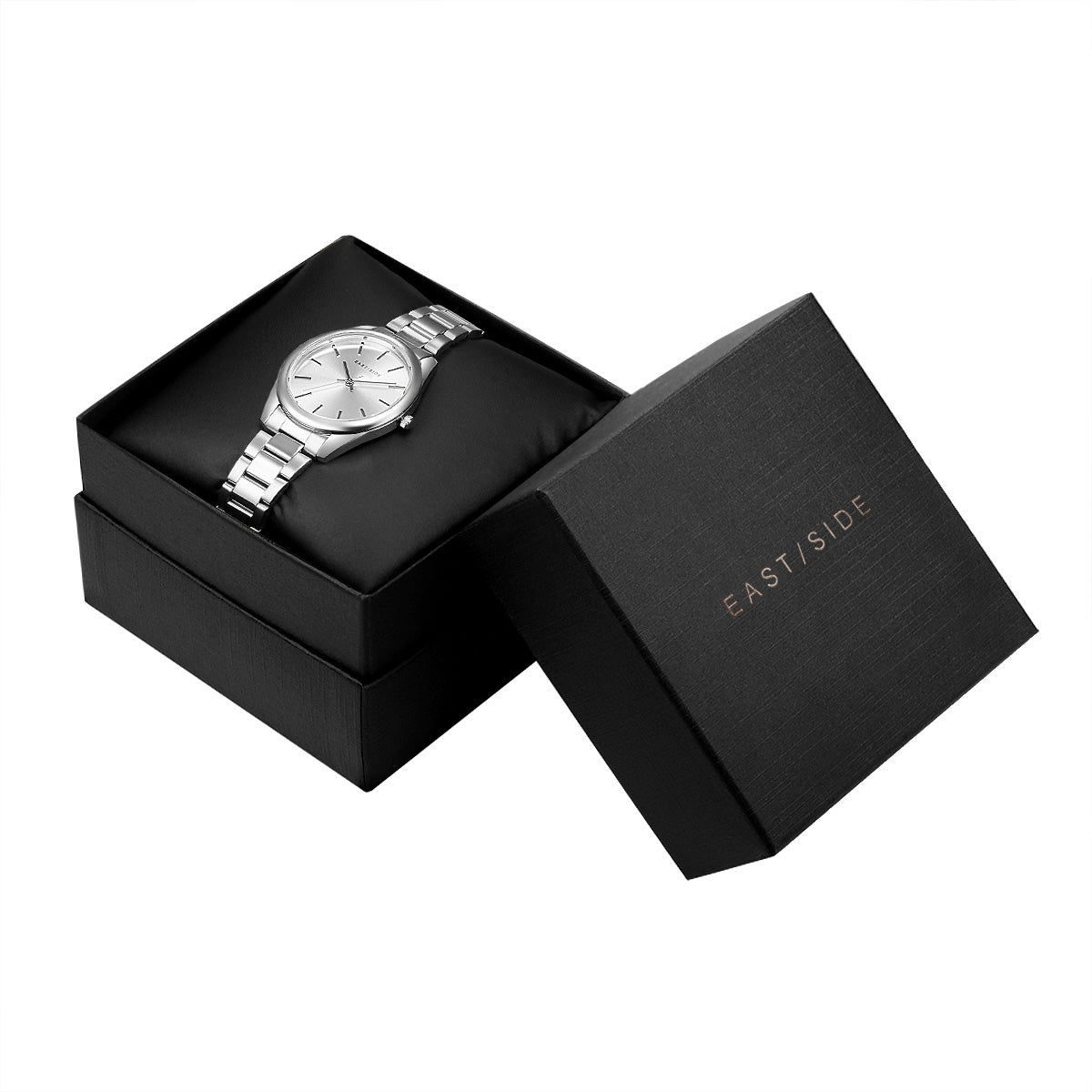 Damen Quarzuhr silber Edelstahl silber