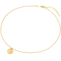 Kette mit Anhänger Edelstahl gelbgold