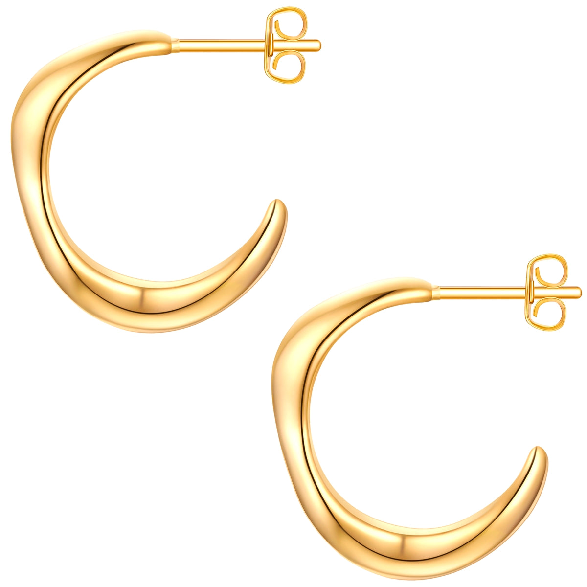 Creolen Edelstahl gelbgold
