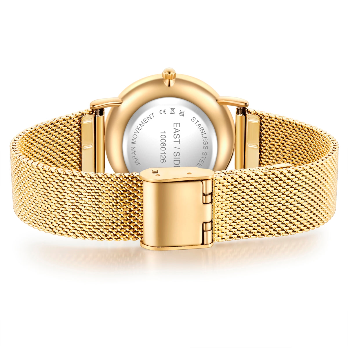 Damen Quarzuhr gelbgold Edelstahl gelbgold