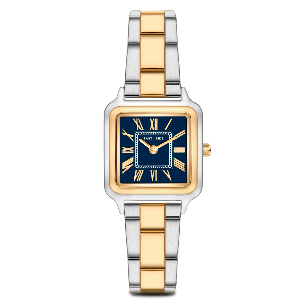 Damen Quaruhr bicolor Edelstahl bicolor