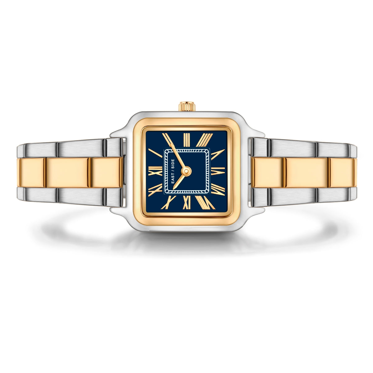 Damen Quaruhr bicolor Edelstahl bicolor