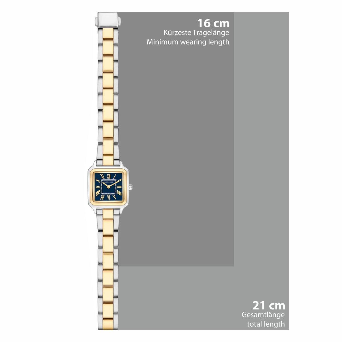Damen Quaruhr bicolor Edelstahl bicolor