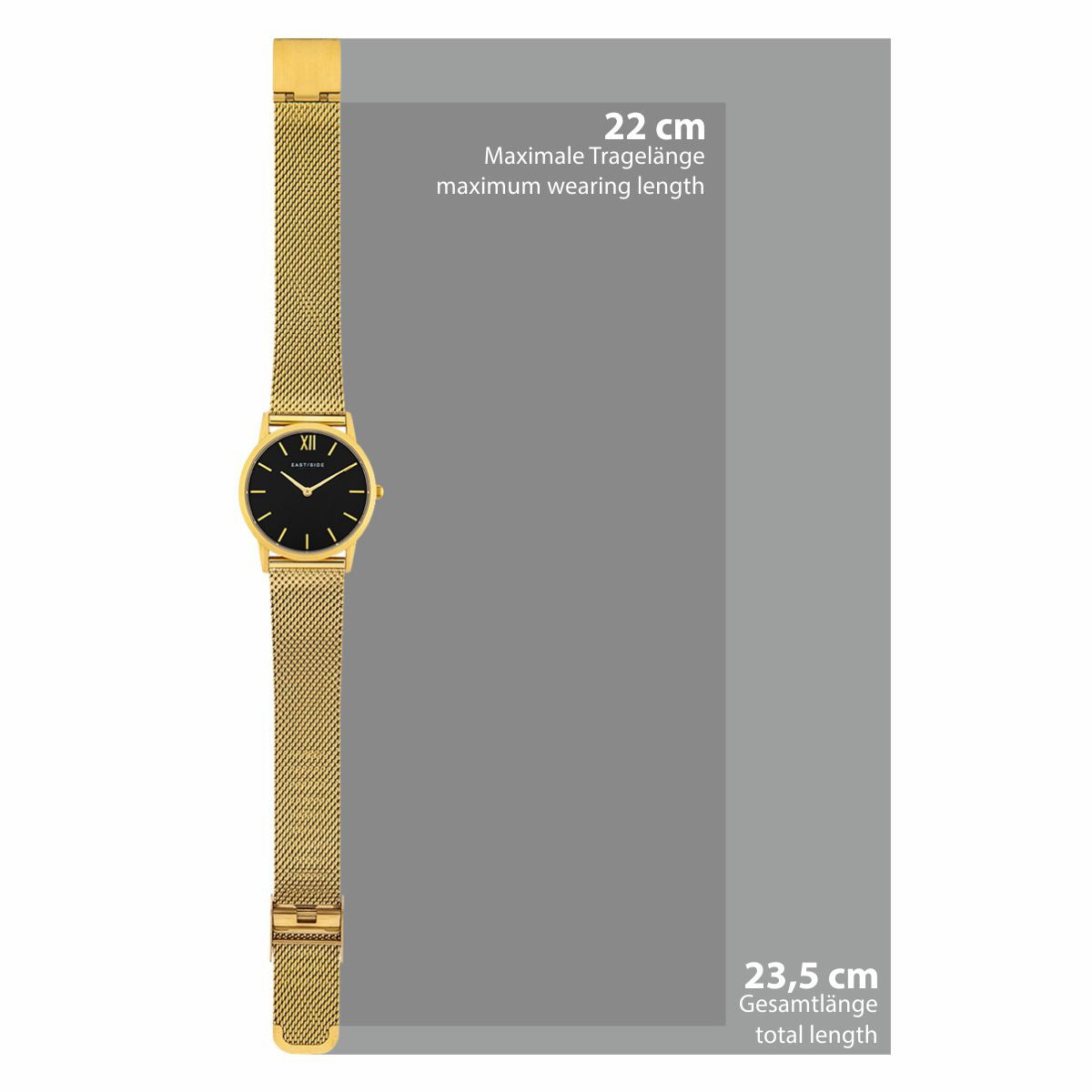 Damen Quarzuhr gelbgold Edelstahl gelbgold