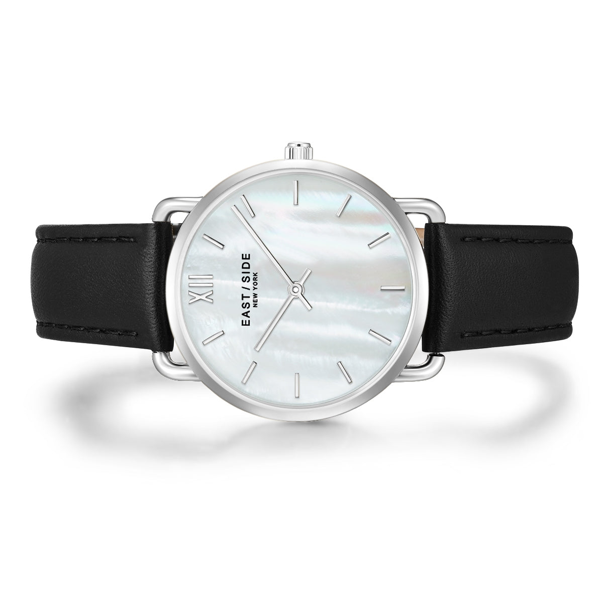 Pearl Damenuhr schwarz silber