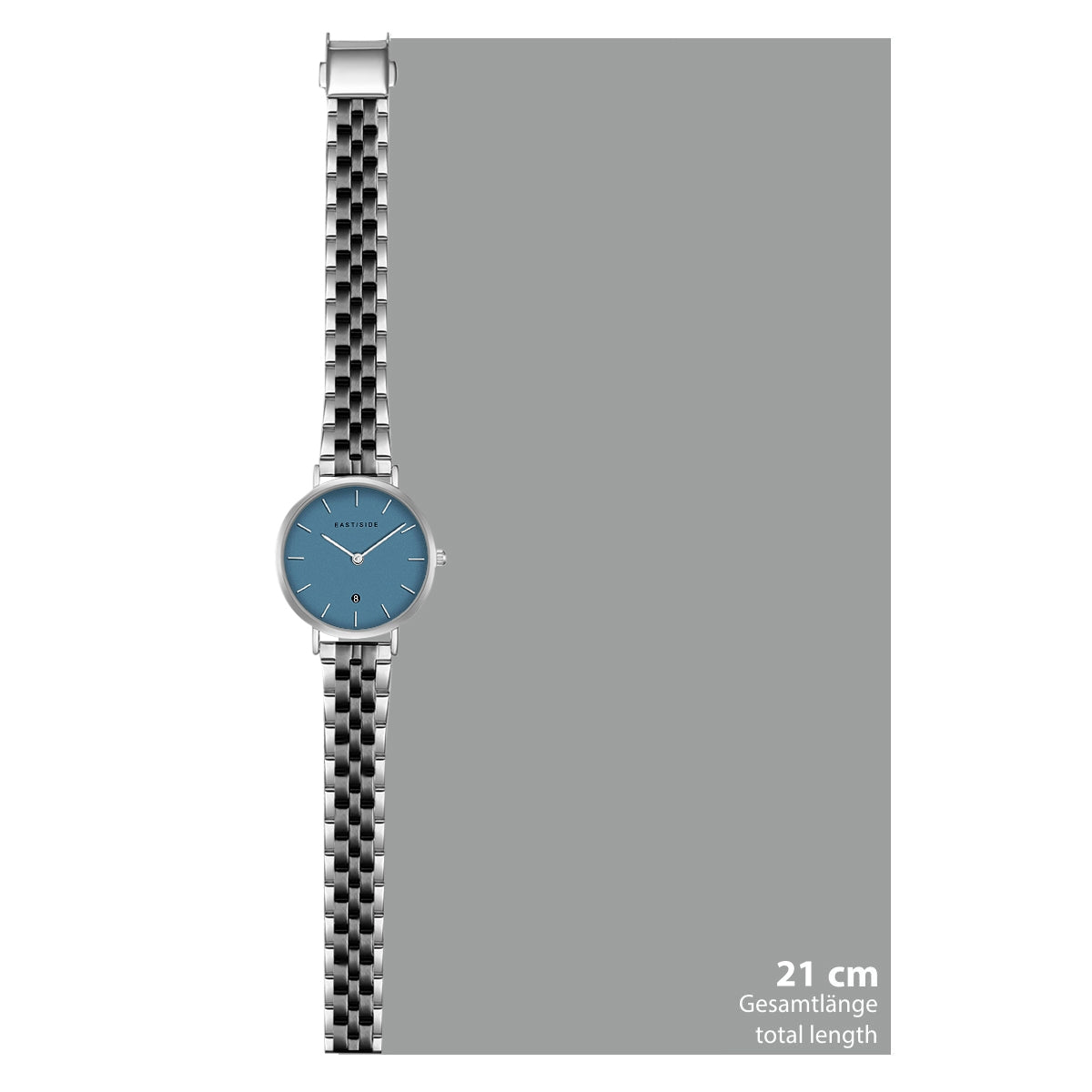 Damen Quarzuhr silber Edelstahl silber/anthrazit