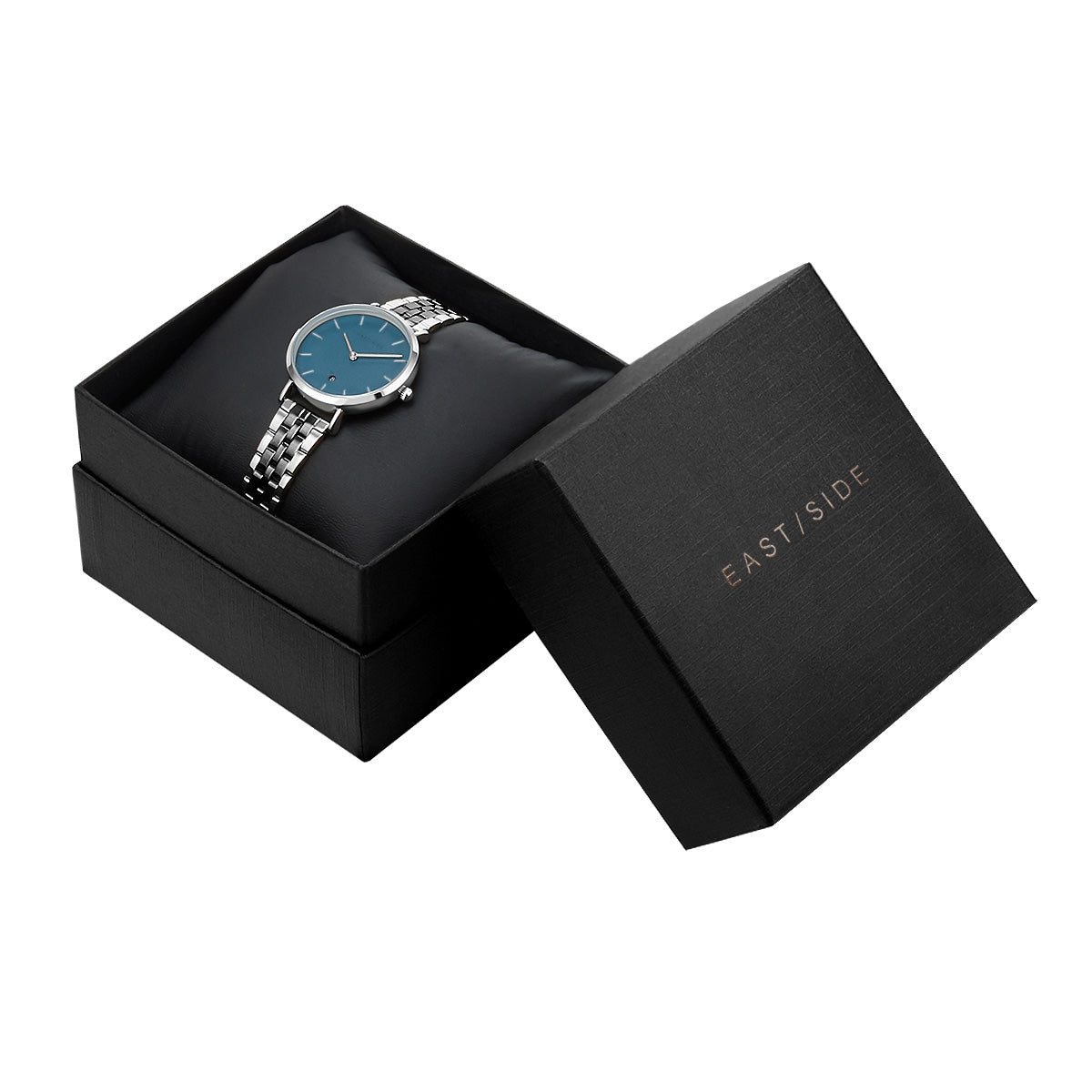 Damen Quarzuhr silber Edelstahl silber/anthrazit