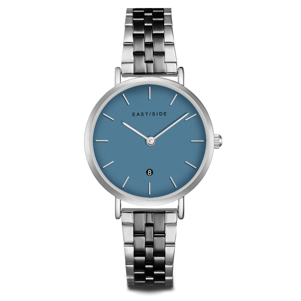 Damen Quarzuhr silber Edelstahl silber/anthrazit