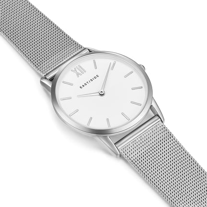 Damen Quarzuhr silber Edelstahl silber