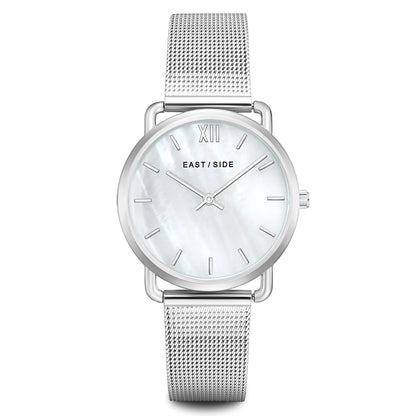 Damen Quarzuhr silber Edelstahl silber