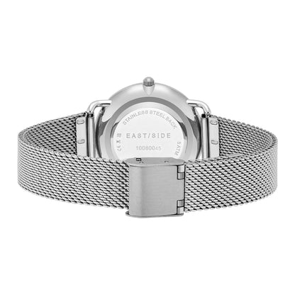Damen Quarzuhr silber Edelstahl silber