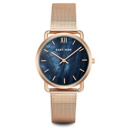 Damen Quarzuhr roségold Edelstahl roségold