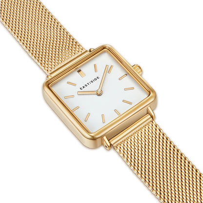 Damen Quarzuhr gelbgold Edelstahl gelbgold