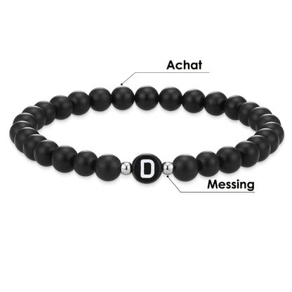 Armband Achat schwarz
