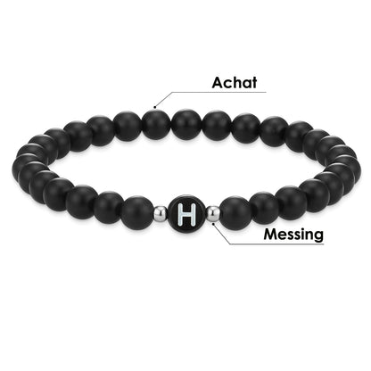 Armband Achat schwarz