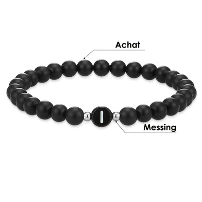 Armband Achat schwarz