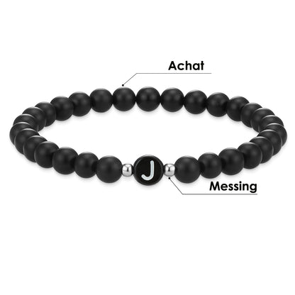 Armband Achat schwarz