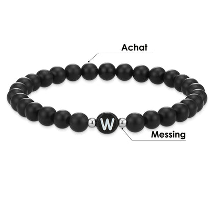 Armband Achat schwarz