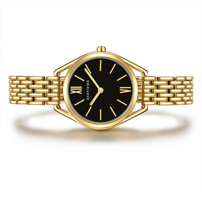 Damen Quarzuhr gelbgold Edelstahl gelbgold