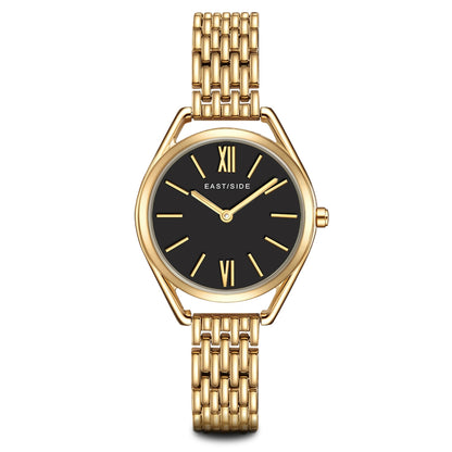 Damen Quarzuhr gelbgold Edelstahl gelbgold
