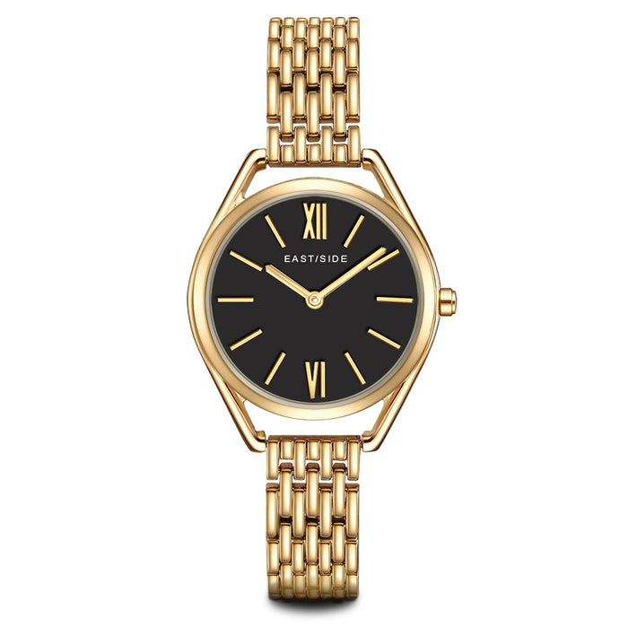 Damen Quarzuhr gelbgold Edelstahl gelbgold