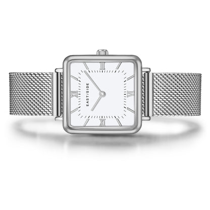 Damen Quarzuhr silber Edelstahl silber