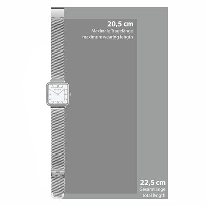 Damen Quarzuhr silber Edelstahl silber