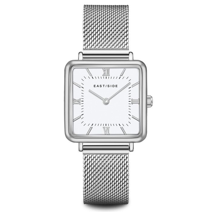 Damen Quarzuhr silber Edelstahl silber