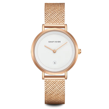 Damen Quarzuhr roségold Edelstahl roségold