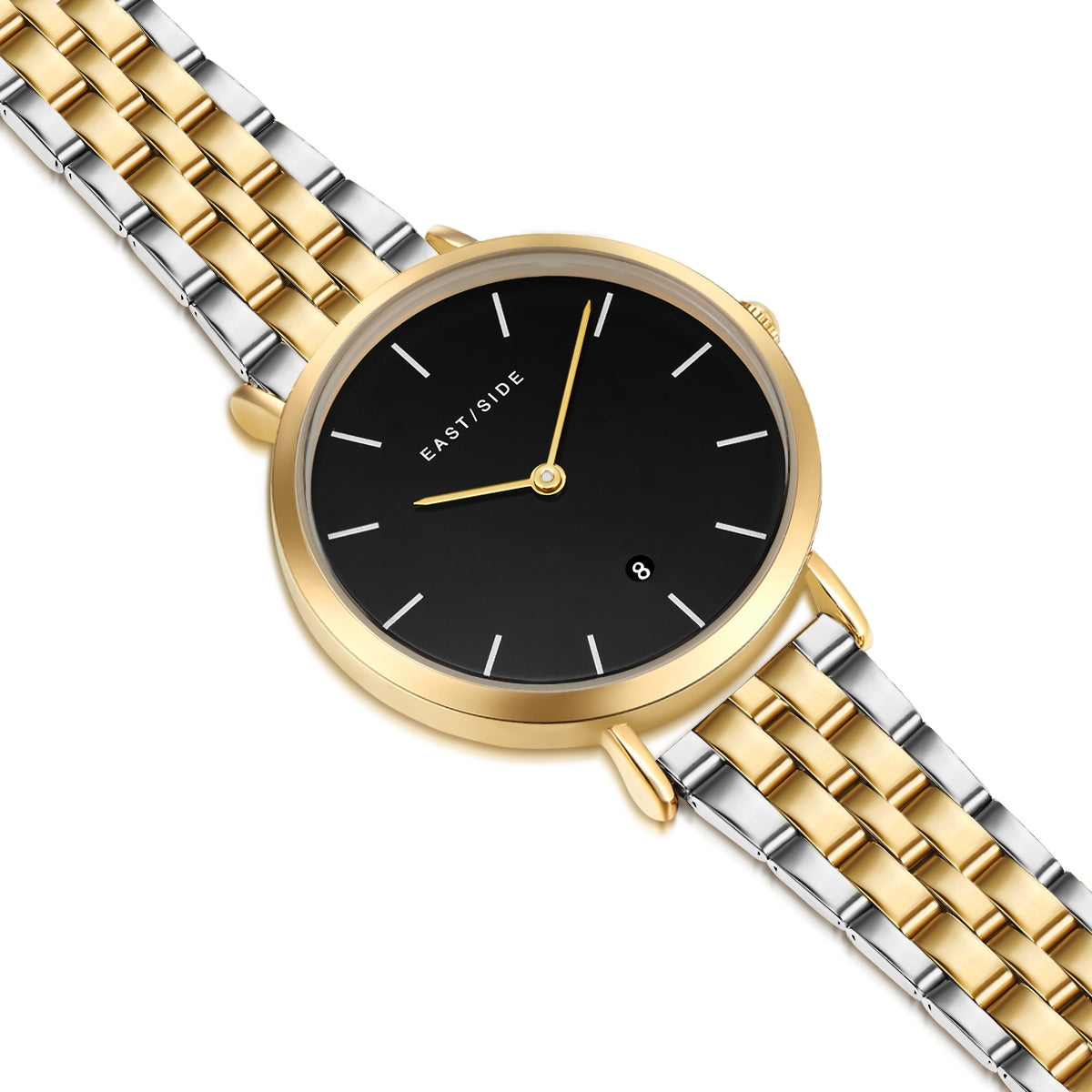 Damen Quarzuhr gelbgold Edelstahl silber/gelbgold